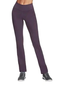 Skechers Ladies High Waist Gowalk Pant Og Stretch Yoga Pockets Flare L Purple - Picture 1 of 4