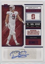 2018 Contenders Draft Picks Ticket Blue Foil Dalton Schultz #167 Rookie Auto RC