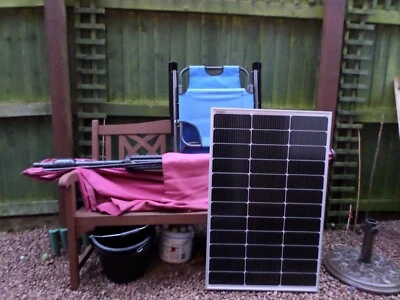 120W 12volt Electron Plus Mono Solar Panel 1m cable Top Quality - Fast UK P&P - Image 1 of 4