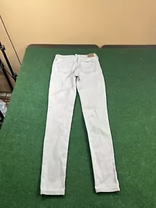 American Eagle Women's 2 Regular Jegging Super Stretch Low Rise Gray Jeans - Picture 1 of 10