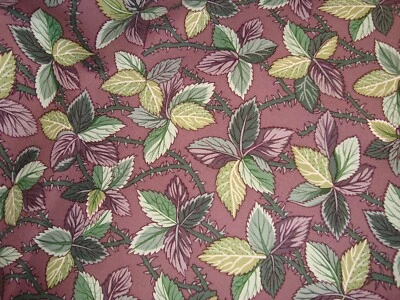 4.5 Yds CLARENCE HOUSE Fabric Strawberry Hill Purple Upholstery 54" x 162" btp - Image 1 of 4