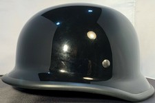 VOSS GLOSSY BLACK GERMAN NOVELTY MOTORCYCLE HELMET SUPER LIGHT WEIGHT 
