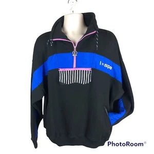 Mens Vtg 80s NWT Fleece 1/4 Zip pullover M Sweatshirt NOS Jamie Sadock Golf Wear - Picture 1 of 4