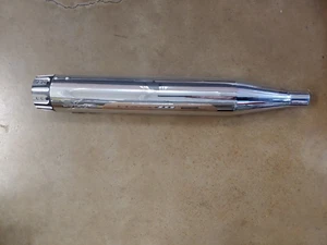 MUFFLERS..RC Components 4" Rouge Eclipse Chrome Mufflers FLH 1995-2016 - Picture 1 of 2