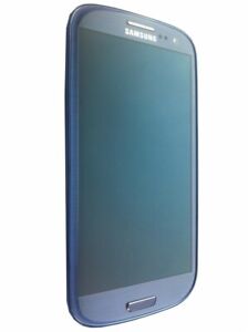 Display für Samsung Galaxy S3 (i9300) Touchscreen, LCD + Rahmen in blau
