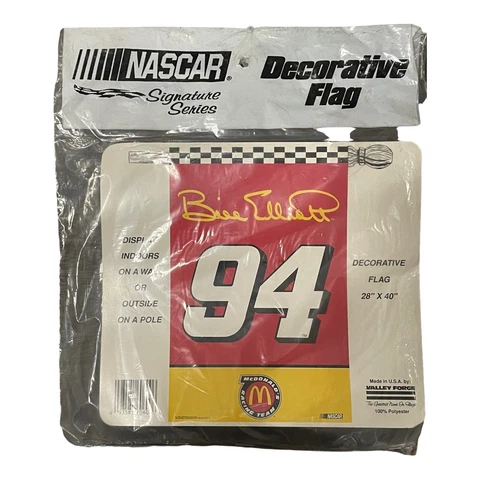 Bill Elliott Flag McDonalds 94 28x40 Printed fan garden flag Valley Forge Cover