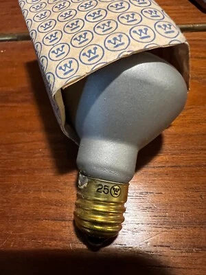 Vintage Westinghouse #25 Appliance Flood R14 Silvered Lamp Light Bulb E17 - Image 1 of 4