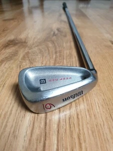 Wilson Left Handed Deep Red Fluid Feel 6 Iron Fatshaft R - Picture 1 of 7