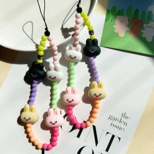 Cute Bunny Phone Lanyard Short Bracelet Mobile Phone Chain Phone Charm - Zdjęcie 1 z 8