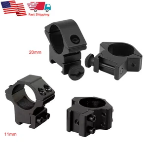 1 Inch Low Profile 25.4mm Scope Ring Mount for 20mm Picatinny Rail/11mm Dovetail - Picture 1 of 13