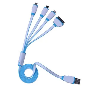 4 in 1 Universal Multi USB Charger Cable Adapter For Mobile Phone Car DVD iPod - Picture 1 of 8