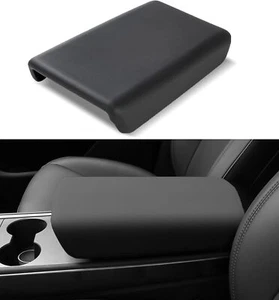 TPE Black For 2016-2023 Tesla Model 3 Center Console Lid Armrest Cover Protector - Bild 1 von 11