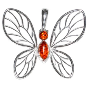 4,2 g Authentischer Ostsee Bernstein 925 Sterlingsilber Anhänger Schmuck N-A247 - Bild 1 von 1