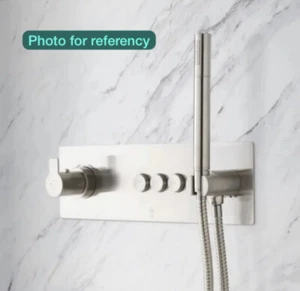 SH Spring Thermostatic concealed mixer GoClick 3-buttons w/hand Shower &hose - Picture 1 of 9