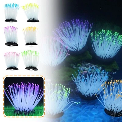 Silicone Simulated Sea Anemone Decora Luminous Fish Tank Landscaping Decoration - Image 1 of 4