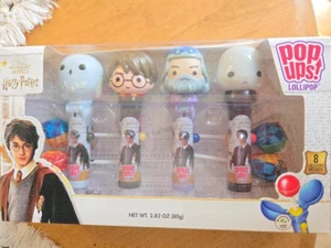 Harry Potter Wizarding World Pop Ups Lollipop Set 4 Pop-Ups 8 Lollipops candy - Picture 1 of 2