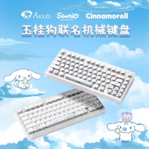 AKKO Cinnamoroll TOP75B PBT RBG Wired Wireless Bluetooth Mechanical Keyboards - Picture 1 of 19