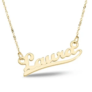 9ct Gold Nameplate, Gold Pendant, Birthday Gift, Gold Gift, Gift for everone - Picture 1 of 7