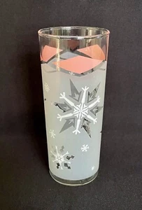 Bicchiere fiocco di neve bianco sbrinato metà secolo rosa - Foto 1 di 4
