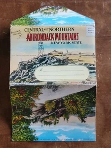 Central & Northern Adirondack Mountains-New York Vintage 1930's Souvenir Folder - Picture 1 of 3