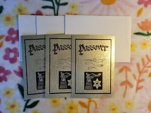3 Lot new Vintage Sunrise Greetings Cards Passover Gold - Picture 1 of 10