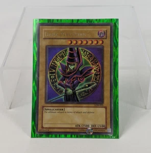 1996 Yu-Gi-Oh YuGiOh Holo Card Dark Magician LOB-005 English Konami - Picture 1 of 13