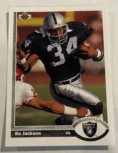 1991 Upper Deck #155 Bo Jackson - Los Angeles Raiders - Imagen 1 de 2