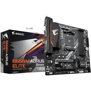 Placa madre Gigabyte AMD B550M AORUS ELITE Socket AM4 Micro ATX DDR4-SDRAM - Imagen 1 de 5