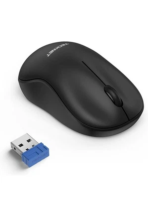 TECKNET Small Wireless Mouse - 2.4G Ergonomic Portable - black - Image 1 of 4