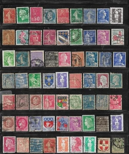 78 Used France Stamps - Picture 1 of 2