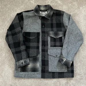Filson 125th Anniversary Mackinaw Giacca Cruiser Lana Usato in Ottime Condizioni #59/76 Nero Grigio M - Foto 1 di 11