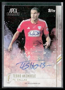 Tesho Akindele 2015 Topps Apex MLS #29 Autographs FC Dallas - Picture 1 of 2