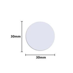 12PCS Round NTAG215 NFC Tags Blank Cards RFID Chip for TagMo Amiibo Samsung - Foto 1 di 6