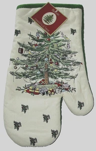 SPODE ~ CHRISTMAS TREE OVEN MITT ~ 13" X 7" - Picture 1 of 1