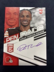2023 Donruss Elite Pen Pals Dorian Thompson-Robinson Purple Ink RC Auto 251119 - Picture 1 of 2