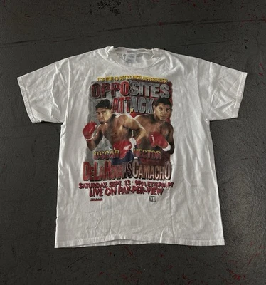 Camiseta de Boxeo Oscar De La Hoya Vs Julio César Chávez Vintage Talla Grande  Foto 1 de 4