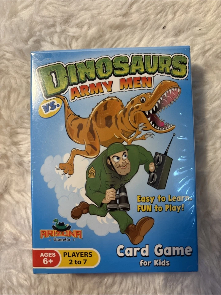 Dinosaurs vs. Army Men Match Card Game for Kids Ages 6+ New! Sealed HTF - Image 1 of 1