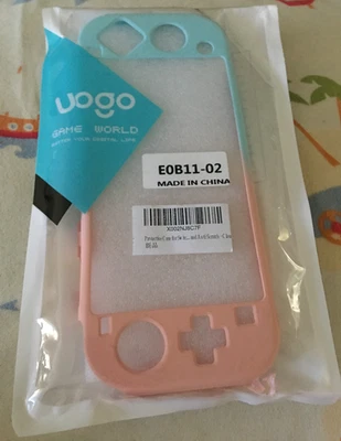 Uogo Game World Light Blue & Pink Protective Case For Nintendo Switch NEW - Image 1 of 2