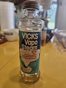 Vintage Vicks Vapo Steam Jar Half Full - Picture 1 of 4