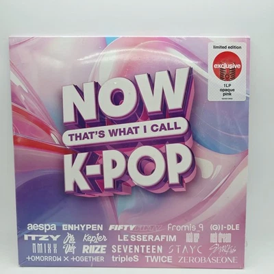 Vinyl NOW That's K-Pop Opaque Pink LP  Photo Book Seventeen Enhyphen Stray Kids - Image 1 of 2