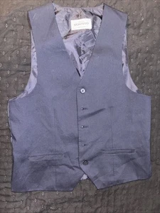 Montego Men’s Navy Blue Size Medium Suit Vest Wedding Party Prom - Picture 1 of 5