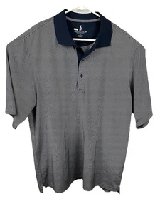 Polo da golf Jack Nicklaus Performance uomo taglia XL blu a righe - Foto 1 di 5