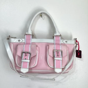 Borsa a tracolla Playboy Bunny rosa fibbia tasca Y2K vintage rara borsetta nuova - Foto 1 di 24