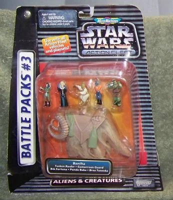 VINTAGE 1995 STAR WARS MICRO MACHINES BATTLE PACKS #3 ALIENS & CREATURES - Image 1 of 3