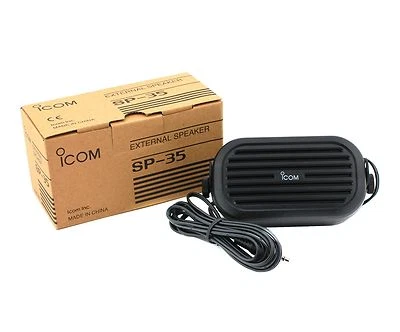 NEW ICOM SP-35 5W Ext Speaker w/3.5mm for IC-2820H IC-F7000 IC-F8100 IC-F9510 - Image 1 of 3