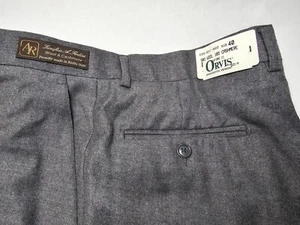 NWT ORVIS Men's Italian Wool & Cashmere Dress Slacks Pants Tag Size 40 READ - Picture 1 of 14