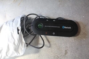 Wireless Bluetooth Multipoint Hands Free Car Speakerphone Speaker Visor Clip - Picture 1 of 1