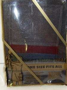 Vintage Herren Velours Bad Wickel Fronttasche Einheitsgröße verstellbar Neu aus altem Lagerbestand - Bild 1 von 6