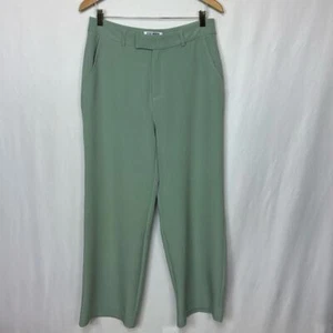 Steve Madden Women's Wide Leg Pants Trouser Size M Sage High Rise NEW NWOT - Picture 1 of 11
