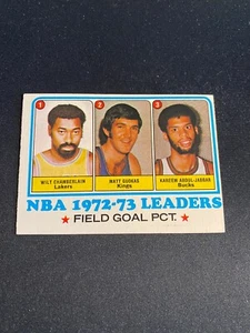 1973 Topps #155 ¡Líderes de gol de campo de la NBA! ¡CHAMBERLAIN! JABBAR! ¡ENVÍO DE $1!! - Imagen 1 de 2